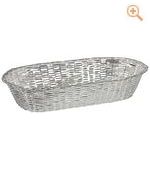 Brotkorb / Baguettekorb, versilbert 28 cm