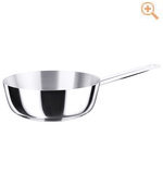 Sauteuse aus Edelstahl / Sauteuse 22 cm, hochglänzend