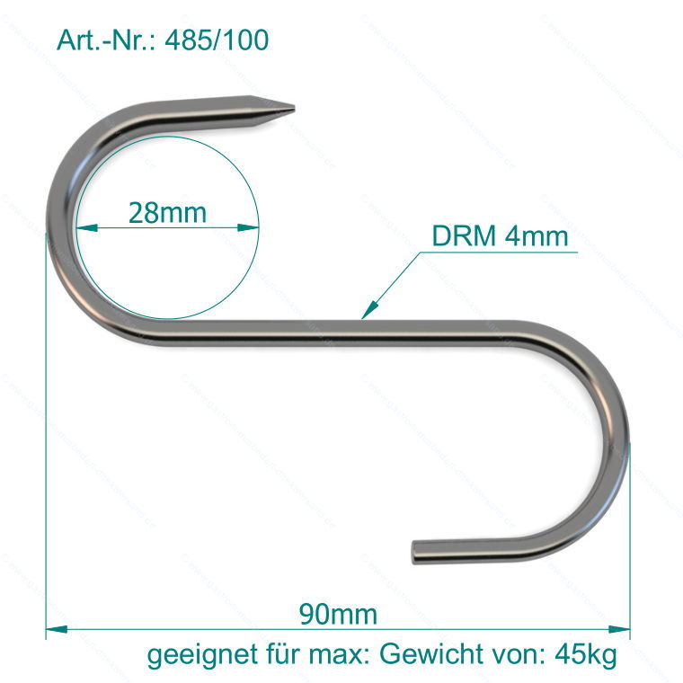 Fleischhaken 10 cm