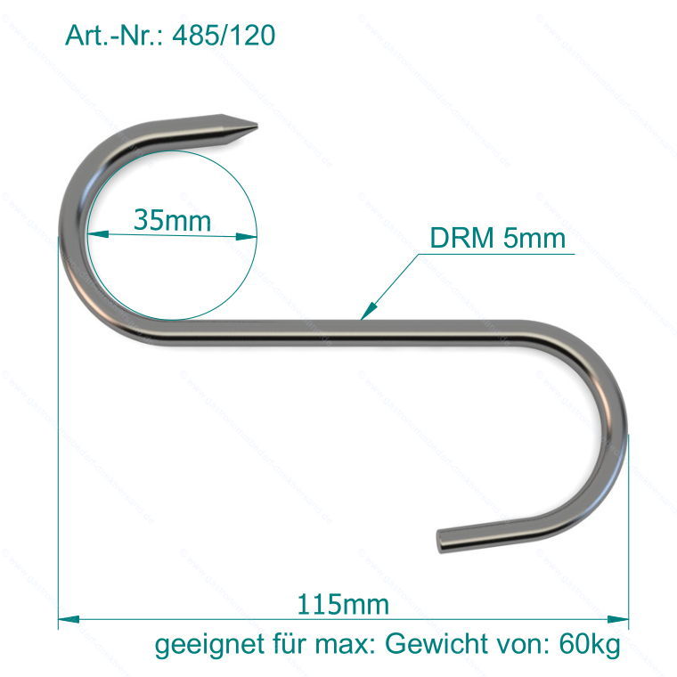 Fleischhaken 12 cm