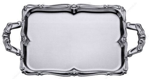 Barock-Tablett mit Griffen 60 x 46 cm