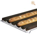 Backmatte für Baguette und Brötchen aus Silikon 1/1 GN