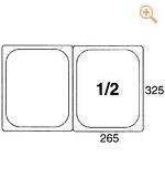 1/2 GN-Deckel aus Polypropylen für Art.5512 - 5512/325