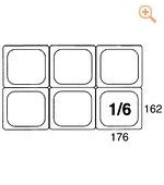1/6 GN-Deckel aus Polypropylen für Art.5516 - 5516/176