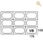 1/9 GN-Deckel aus Polypropylen für Art.5519 - 5519/176