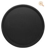 Tablett rund, rutschfest, schwarz 32 cm - 5305/321