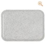 Tablett Glasfaser, granitgrau 46 cm x 36 cm - 5354/005