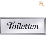 Schild TOILETTEN mit Pfeil