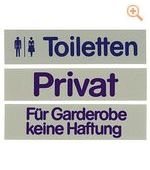 Schild TOILETTEN