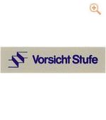 Wortschild VORSICHT STUFE - 7673/016
